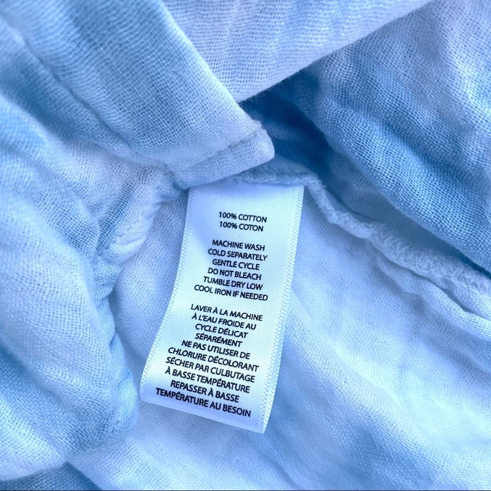 NWT BeachLunchLounge Blue and White Cloud Shirt, S - Picture 5 of 5